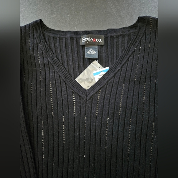 NWT - Silk Blend Style&Co. Black Jersey - Size XL - Picture 5 of 8